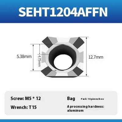 2077-High-gloss bridge aluminum cutterhead milling machine, flying cutterhead machining center, CNC face milling cutterhead, 400R milling cutterhead, SE12 Shandong Denso Pricision Tools Co.,Ltd.